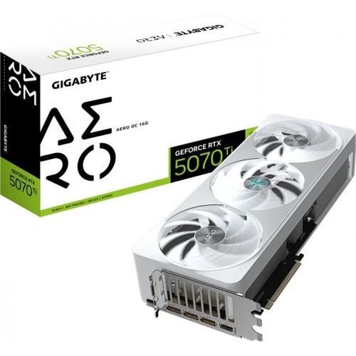 GeForce RTX 5070 Ti, Gigabyte, AERO OC, 16Gb GDDR7 (GV-N507TAERO OC-16GD)