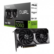 GeForce RTX 5060, Asus, DUAL OC Advanced, 8Gb GDDR7 (DUAL-RTX5060-O8G-A)