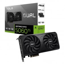 GeForce RTX 5060 Ti, ASUS, DUAL EVO OC, 16Gb GDDR7 (DUAL-RTX5060TI-O16G-EVO)
