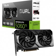 GeForce RTX 5060 Ti, ASUS, DUAL OC, 16Gb GDDR7 (DUAL-RTX5060TI-O16G)