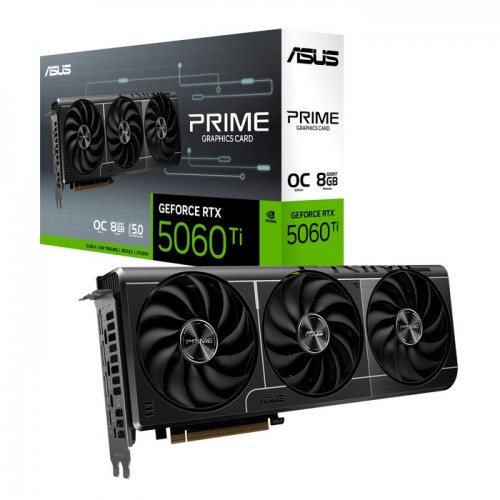 GeForce RTX 5060 Ti, ASUS, PRIME OC, 8Gb GDDR7 (PRIME-RTX5060TI-O8G