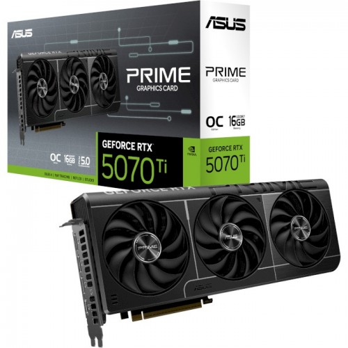 GeForce RTX 5070 Ti, ASUS, PRIME OC, 16Gb GDDR7 (PRIME-RTX5070TI-O16G)
