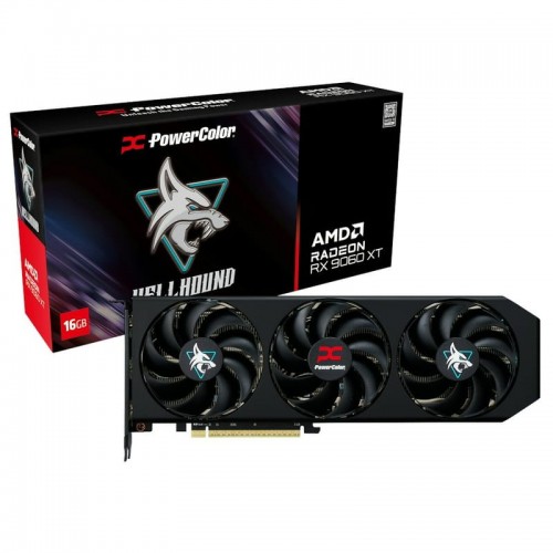 Radeon RX 9060 XT, PowerColor, Hellhound, 16Gb GDDR6 (RX9060XT 16G-L/OC)