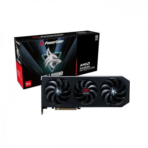 Radeon RX 9070 GRE, PowerColor, Hellhound OC, 12Gb GDDR6 (RX9070GRE 12G-L/OC)