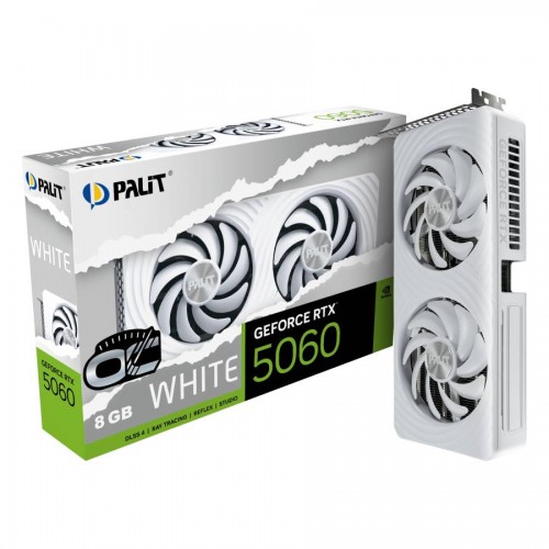 GeForce RTX 5060, Palit, OC (White), 8Gb GDDR7 (NE75060U19P1-GB2063M)