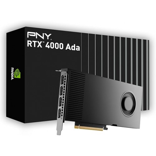 nVidia RTX A4000, PNY, 20Gb GDDR6 ECC, 160-bit, 4 x miniDP (VCNRTX4000ADA-SB)