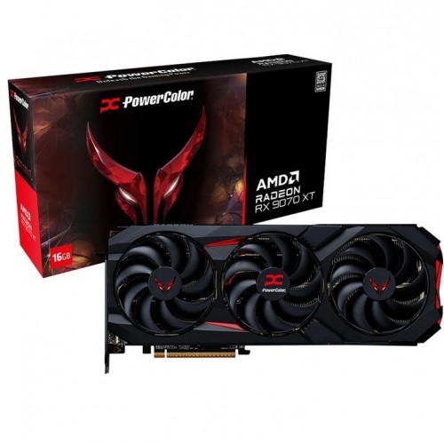 Radeon RX 9070 XT, PowerColor, Red Devil, 16Gb GDDR6 (RX 9070 XT 16G-E/OC)