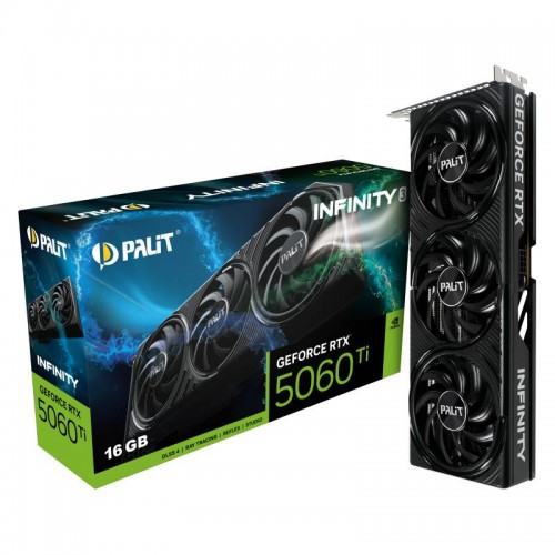 GeForce RTX 5060 Ti, Palit, Infinity 3, 16Gb GDDR7 (NE7506T019T1-GB2061S)