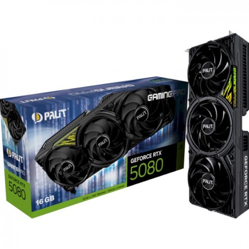 GeForce RTX 5080, Palit, GamingPro OC V1, 16Gb GDDR7 (NE75080S19T2-GB2031Y)