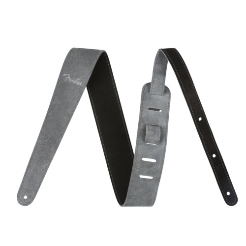 FENDER STRAP 2" REVERSIBLE SUEDE BLACK/GRAY