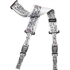 DiMarzio STEVE VAI CLIPLOCK - ART STRAP WHITE