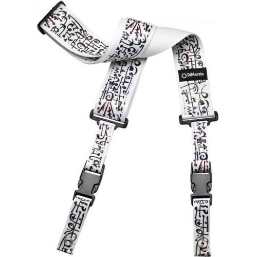 DiMarzio STEVE VAI CLIPLOCK - ART STRAP WHITE