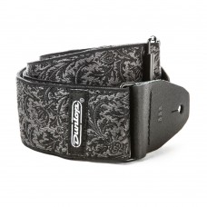 Dunlop D6714 JACQUARD BLACK THISTLE STRAP