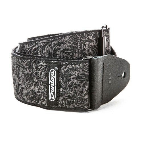 Dunlop D6714 JACQUARD BLACK THISTLE STRAP