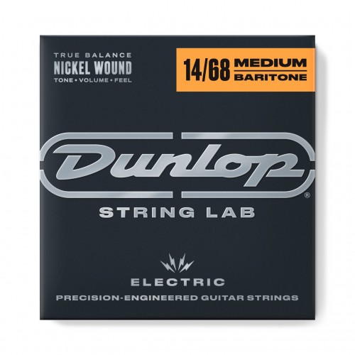 Dunlop DEN1468 NICKEL WOUND ELECTRIC BARITONE GUITAR STRINGS (14-68)