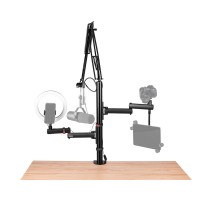 GATOR FRAMEWORKS GFW-ID-CREATORTREE ID Series All-In-One Content Creator Tree with Light, Mic & Camera Attachments