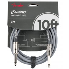 FENDER CABLE CONTOUR SERIES 10' INCA SILVER