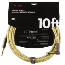 FENDER CABLE DELUXE SERIES 10' ANGLED TWEED
