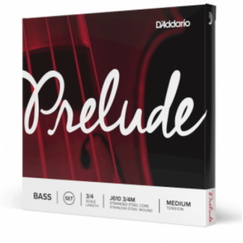 D'ADDARIO PRELUDE BASS Single D String 3/4 Scale Medium Tension