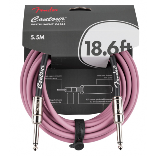 FENDER CABLE CONTOUR SERIES 18.6' BURGUNDY MIST
