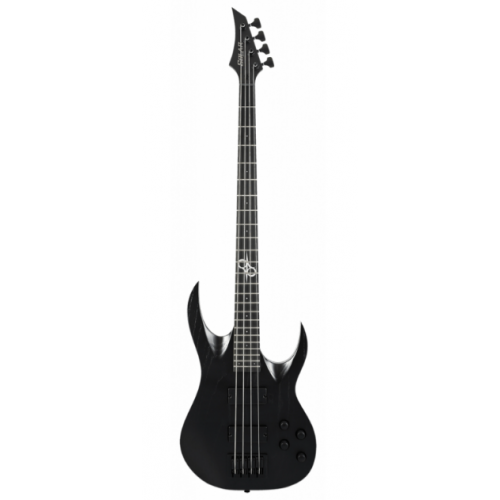 SOLAR GUITARS AB2.4BOP SK BLACK OPEN PORE MATTE