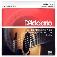 Струни D'ADDARIO EJ12 80/20 BRONZE MEDIUM (13-56) 