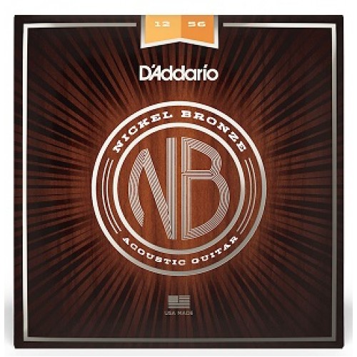 Струны D'ADDARIO NB1256 NICKEL BRONZE LIGHT TOP / MEDIUM BOTTOM (12-56)