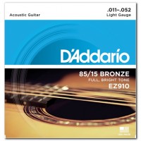 Струни D'ADDARIO EZ910 85/15 BRONZE LIGHT (11-52) 