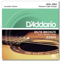 Струни D'ADDARIO EZ920 85/15 BRONZE MEDIUM LIGHT (12-54) 