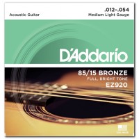 Струны D'ADDARIO EZ920 85/15 BRONZE MEDIUM LIGHT (12-54)