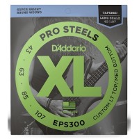 Струны D'ADDARIO EPS300 XL PROSTEEELS BASS Custom Light Top/Medium Bottom (43-107)