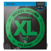 Струны D'ADDARIO EXL220BT XL NICKEL WOUND BALANCED TENSION SUPER LIGHT (40-95)