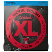 Струни D'ADDARIO EXL230 XL NICKEL WOUND BASS HEAVY (55-110) 