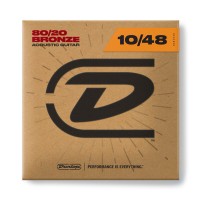 Струны DUNLOP DAB1048 80/20 BRONZE ACOUSTIC GUITAR STRINGS (10-48)