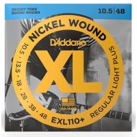 Струни D'ADDARIO EXL110+ XL NICKEL WOUND REGULAR LIGHT PLUS (10.5-48) 