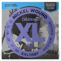 Струни D'ADDARIO EXL115BT XL NICKEL WOUND BALANCED TENSION, MEDIUM (11-50) 