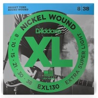 Струни D'ADDARIO EXL130 XL NICKEL WOUND EXTRA SUPER LIGHT (08-38) 