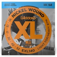 Струни D'ADDARIO EXL140 XL NICKEL WOUND LIGHT TOP/HEAVY BOTTOM (10-52) 