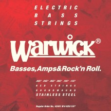 Струны WARWICK 42401 RED Stainless Steel Medium 6-String (25-135)