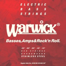 Струны WARWICK 42300 RED Stainless Steel Medium Light 5-String (40-130)