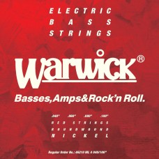 Струны WARWICK 46210 RED Nickel Plated Medium Light 4-String (40-100)