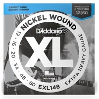 Струны D'ADDARIO EXL148 XL NICKEL WOUND EXTRA HEAVY (12-60)