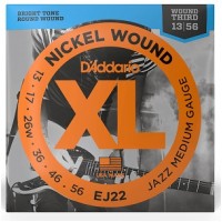 Струни D'ADDARIO EJ22 XL NICKEL WOUND JAZZ MEDIUM (13-56) 