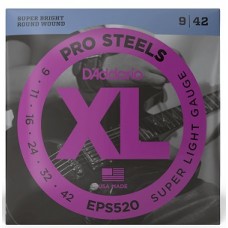 Струны D'ADDARIO EPS520 XL PROSTEELS SUPER LIGHT (09-42)