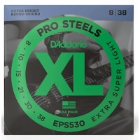 Струни D'ADDARIO EPS530 XL PROSTEELS EXTRA SUPER LIGHT (08-38) 