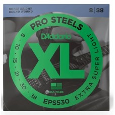 Струны D'ADDARIO EPS530 XL PROSTEELS EXTRA SUPER LIGHT (08-38)