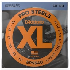 Струни D'ADDARIO EPS540 XL PROSTEELS LIGHT TOP/HEAVY BOTTOM (10-52) 