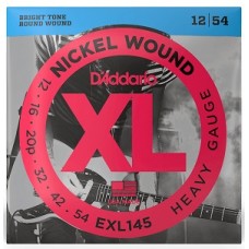 Струны D'ADDARIO EXL145 XL NICKEL WOUND HEAVY (12-54)