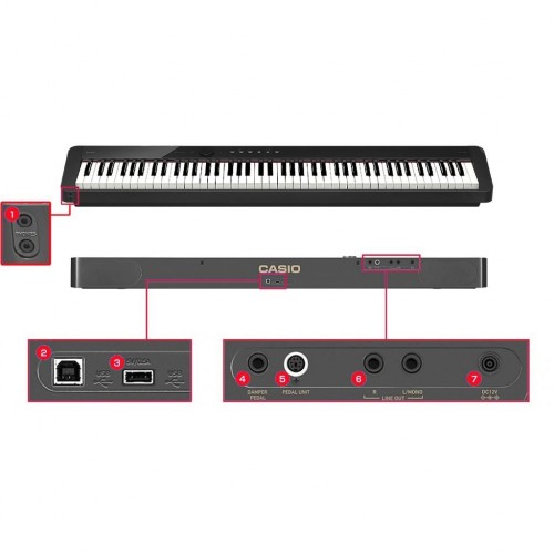 Цифровое пианино Casio PX-S1100 RD