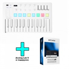 MIDI клавіатура Arturia MiniLab 3 Alpine White + Arturia Analog Lab V